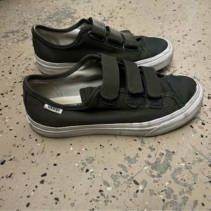 Dark green Velcro vans